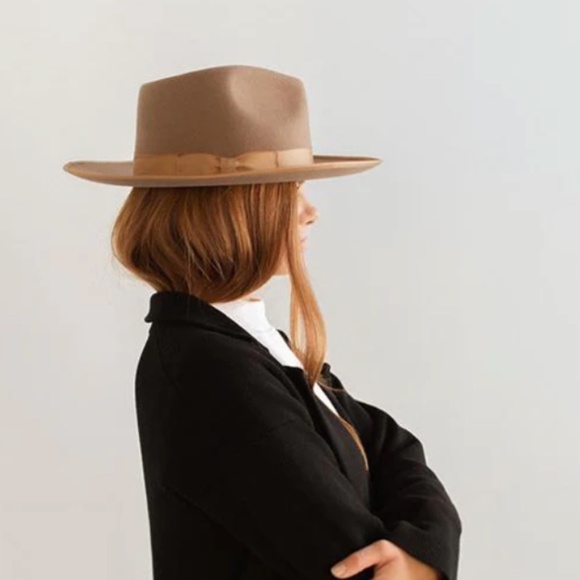 NWOT GIGI PIP Monroe Rancher Fedora Wide Brim Rancher in Brown Size S/M (57) - Picture 4 of 6